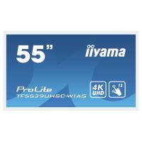 iiyama ProLite TF5539UHSC-W1AG écran plat de PC 139,7 cm (55'') 3840 x 2160 pixels 4K Ultra HD LED Écran tactile Multi-utilisateur Blanc