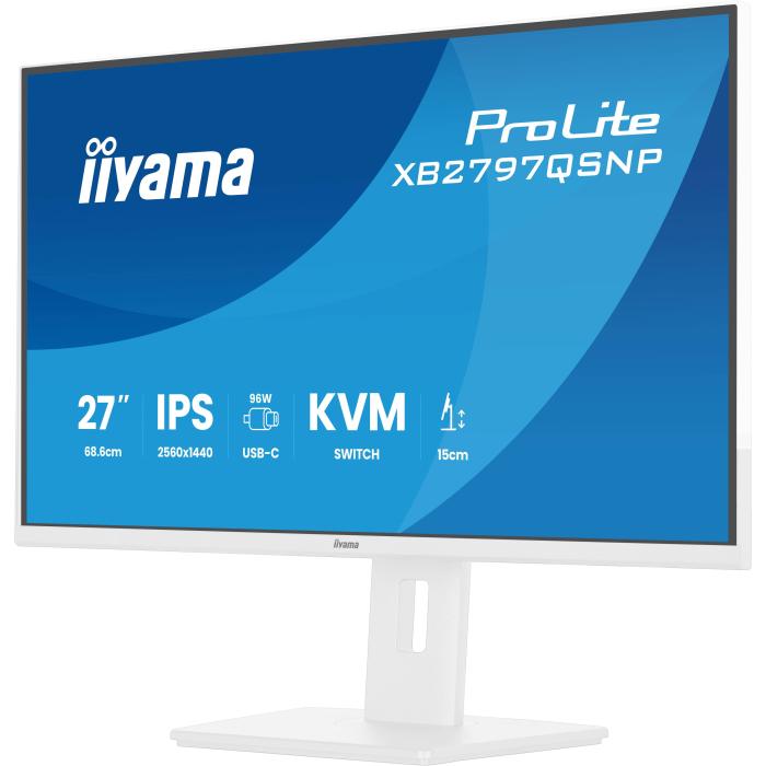 iiyama ProLite XB2797QSNP-W1 27'' IPS LCD écran plat de PC 68,6 cm (27'') 2560 x 1440 pixels Quad HD Blanc — image 6 sur 40