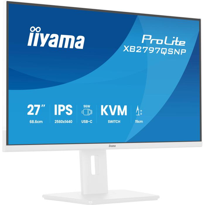 iiyama ProLite XB2797QSNP-W1 27'' IPS LCD écran plat de PC 68,6 cm (27'') 2560 x 1440 pixels Quad HD Blanc — image 25 sur 40