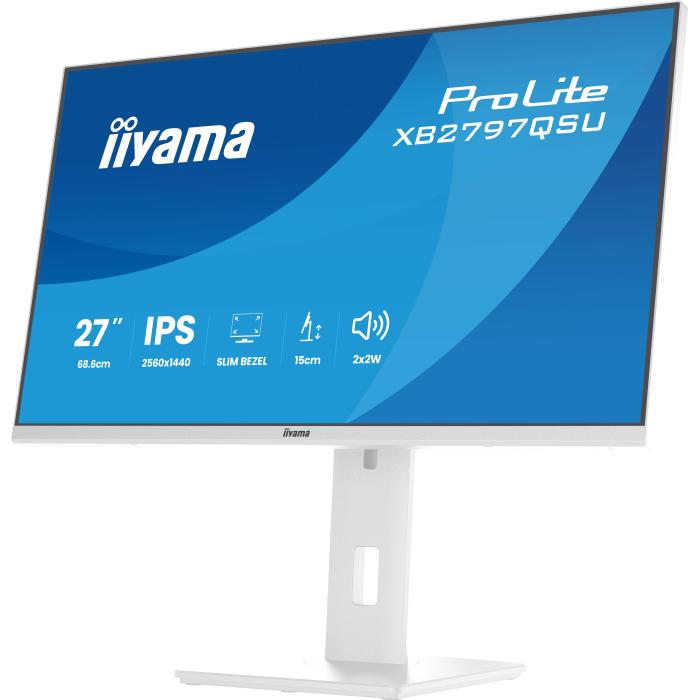 iiyama ProLite XB2797QSU-W1 écran plat de PC 68,6 cm (27'') 2560 x 1440 pixels Quad HD Blanc — image 37 sur 52