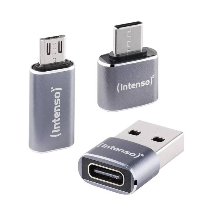 Intenso Ensemble d'adaptateurs USB MIX480 - USB-C vers USB-A, USB-A vers USB-C, USB-C vers microUSB (lot de 3) — image 23 sur 44
