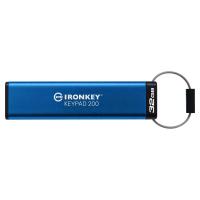 Kingston Technology IronKey Keypad 200 de 32 Go, FIPS 140-3 niveau 3 (en attente), chiffrement AES-256
