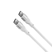 Ksix BCL060WAS01 câble USB USB 2.0 1 m USB C Blanc, voir l’image 1 sur 4