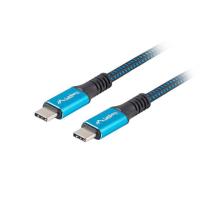 Lanberg CA-CMCM-45CU-0005-BK câble USB USB4 Gen 2x2 0,5 m USB C Noir, Bleu