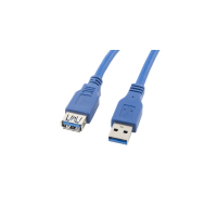 Lanberg CA-US3E-10CC-0030-B câble USB 3 m USB A Bleu