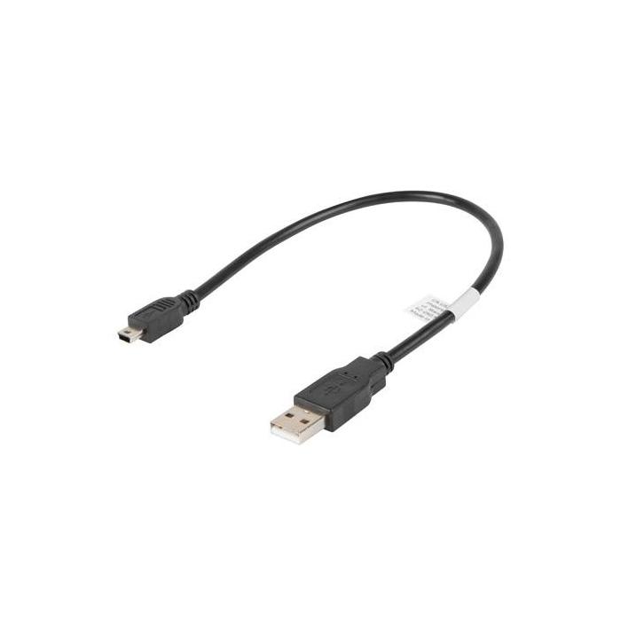 Lanberg CA-USBK-10CC-0003-BK câble USB USB 2.0 0,3 m Mini-USB A USB A Noir — image 4 sur 4