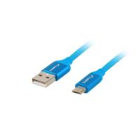 Lanberg CA-USBM-20CU-0010-BL câble USB USB 2.0 1 m Micro-USB A USB A Bleu