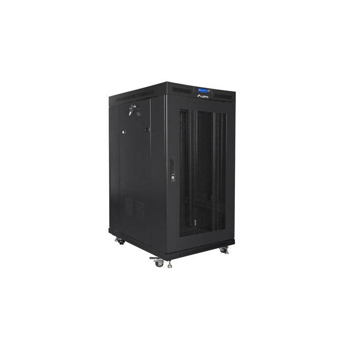 Lanberg FF01-8022-23BL étagère 22U Rack autonome Noir — image 4 sur 10