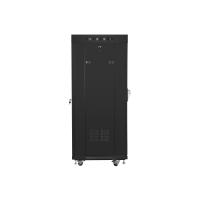 Lanberg free standing rack 19inch cabinet 27U 600x600 glass door LCD flat pack black Rack autonome, voir l’image 5 sur 5