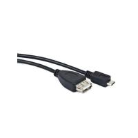 Lanberg OEM-0006 câble USB USB 2.0 0,15 m USB A Micro-USB B Noir