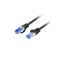 Lanberg PCF6A-10CC-1000-BK câble de réseau Noir 10 m Cat6a S/FTP (S-STP)