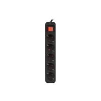 Lanberg PS1-05F-0150-BK multiprise 1,5 m 5 sortie(s) CA Intérieure Noir