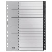 Leitz 12180000 intercalaire de classement Onglet avec index numérique Polypropylène (PP) Noir, Blanc