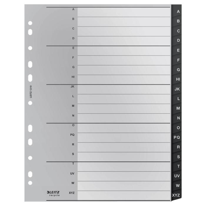 Leitz 12190000 intercalaire Polypropylène (PP) Noir 1 pièce(s)