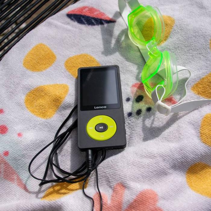 Lenco Xemio-860GN Lecteur MP3 8 Go Noir, Citron vert — image 6 sur 14