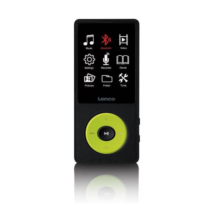 Lenco Xemio-860GN Lecteur MP3 8 Go Noir, Citron vert — image 8 sur 14