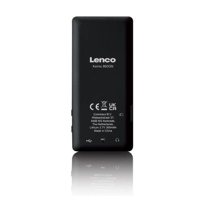 Lenco Xemio-860GN Lecteur MP3 8 Go Noir, Citron vert — image 4 sur 14