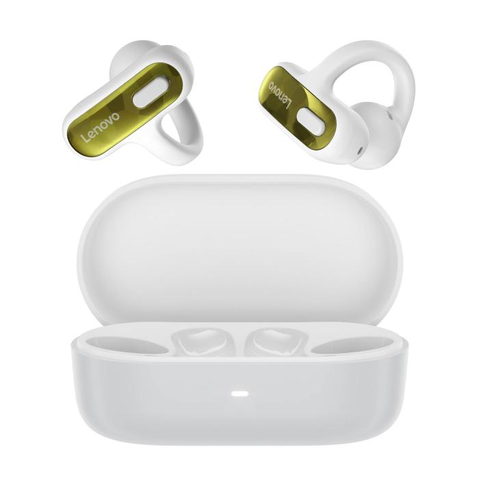 Lenovo X500 Casque True Wireless Stereo (TWS) Clip d'oreille, Open-ear Business/Everyday USB Type-C Bluetooth Blanc — image 4 sur 6