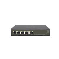 LevelOne GES-2105P commutateur réseau Géré L2 Gigabit Ethernet (10/100/1000) Connexion Ethernet, supportant l'alimentation via ce port (PoE) Noir