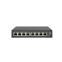 LevelOne GES-2108P commutateur réseau Géré L2 Gigabit Ethernet (10/100/1000) Connexion Ethernet, supportant l'alimentation via ce port (PoE) Noir