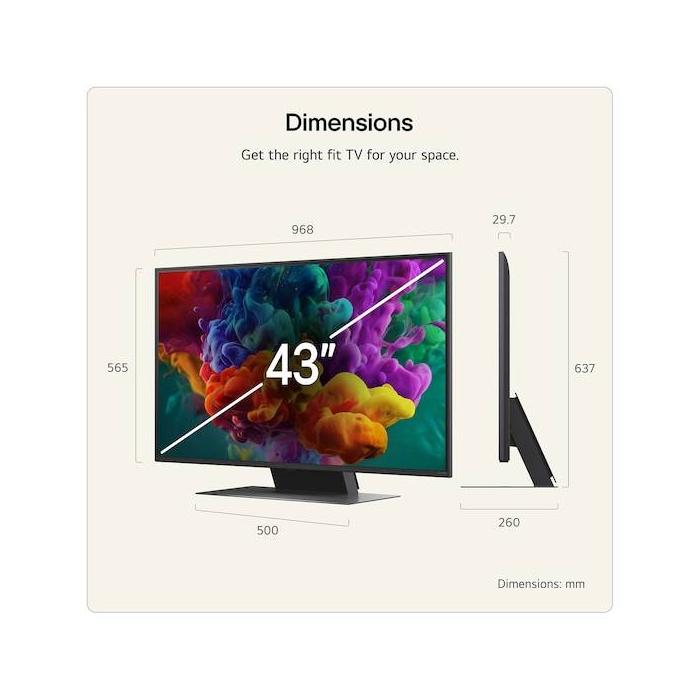 LG 43QNED87B6A TV 109,2 cm (43'') 4K Ultra HD Smart TV Wifi Noir — image 13 sur 20