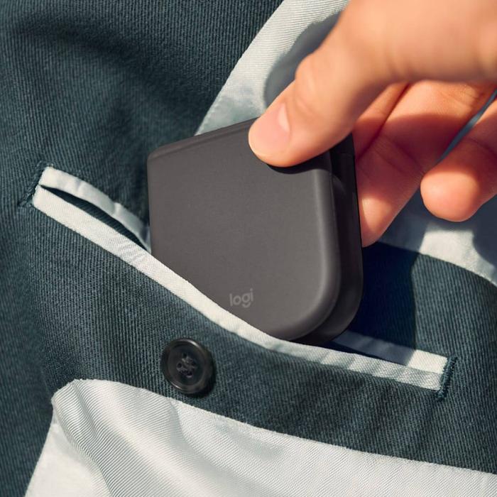 Logitech Mobi Fold souris Voyage Ambidextre RF Wireless + Bluetooth Optique 4000 DPI — image 2 sur 10