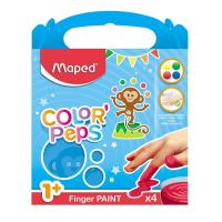 Maped M812510 peinture lavable Bleu, Vert, Rouge, Jaune