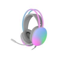 Mars Gaming MHGLOW écouteur/casque Avec fil Arceau USB Type-A Blanc