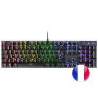 Mars Gaming MK422 clavier Jouer USB AZERTY Français Noir