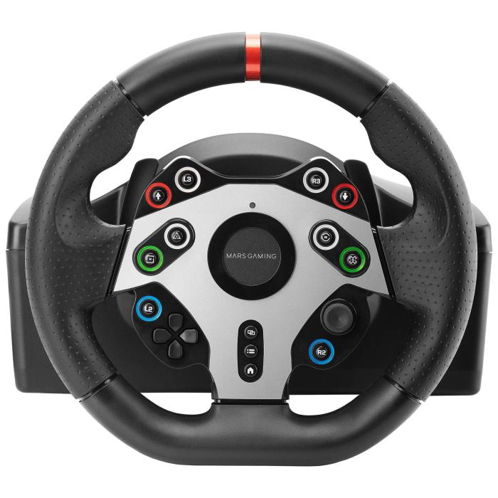 Mars Gaming MWHRSXTWO accessoire de jeux vidéo Noir USB Volant + pédales Analogique Playstation 3, PlayStation 4, PC, Xbox — image 24 sur 28