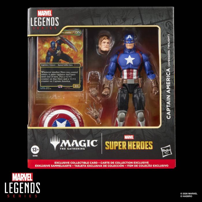 Marvel Legends Series Magic The Gathering Super-héros - Captain America (Avengers Twilight) — image 10 sur 16
