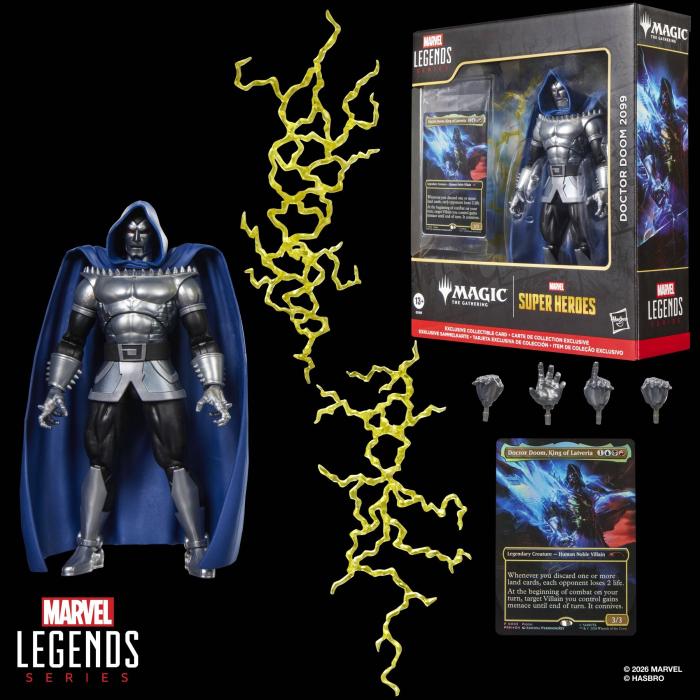 Marvel Legends Series Magic The Gathering Super-héros - Docteur Doom 2099 — image 5 sur 16