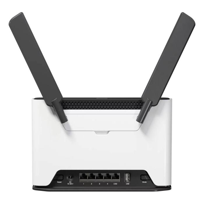 Mikrotik Chateau LTE7 ax routeur sans fil Gigabit Ethernet Bi-bande (2,4 GHz / 5 GHz) 4G Noir, Blanc