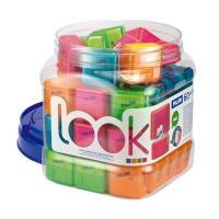 Milan PMMS430LK gomme à effacer Caoutchouc Bleu, Vert, Orange, Rose