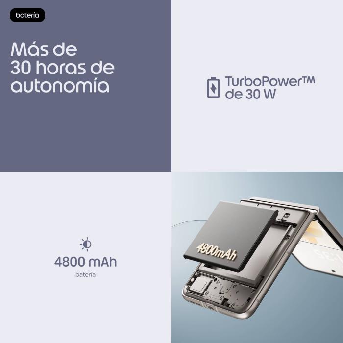 Motorola razr 70 17,5 cm (6.9'') Double SIM Android 16.0 5G USB Type-C 8 Go 256 Go 4800 mAh Couleur de la pierre — image 18 sur 42