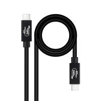 Nanocable 10.01.5002 câble USB USB4 Gen 3x2 1,8 m USB C Noir
