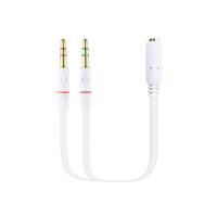 Nanocable 10.24.1203 câble audio 0,2 m 2 x 3.5mm 3,5mm Blanc