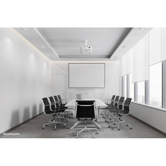 Neomounts CL25-530WH1 Support de plafond pour vidéoprojecteur - h25.5 cm - installation facile - orientable — image 31 sur 32