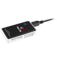 NGS Multireader Pro lecteur de carte mémoire USB 2.0 Noir, Blanc