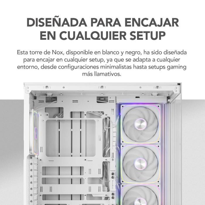 NOX Hummer BLADE Tower Blanc, Transparent — image 48 sur 52