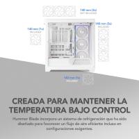 NOX Hummer BLADE Tower Blanc, Transparent, voir l’image 51 sur 52
