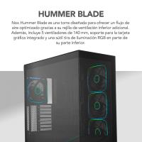 NOX Hummer BLADE Tower Noir, Transparent, voir l’image 24 sur 58