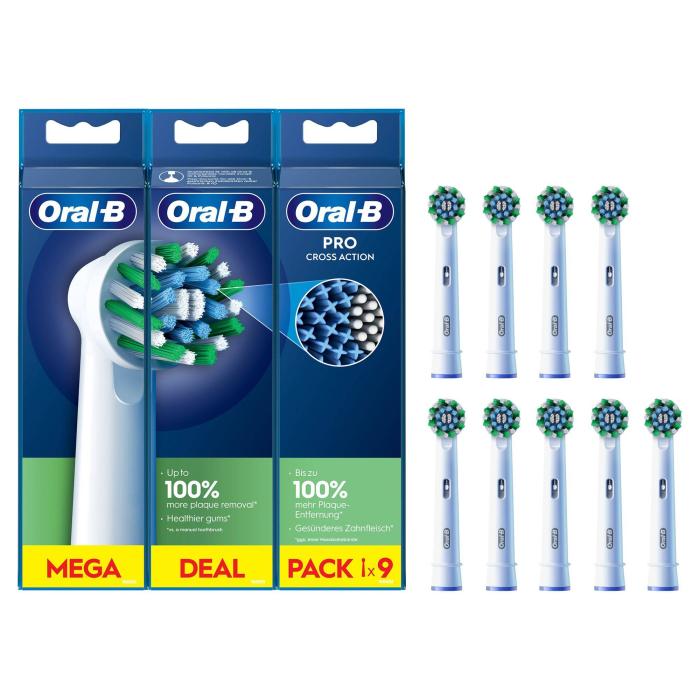 Oral-B CrossAction 9 pièce(s) Blanc — image 3 sur 4