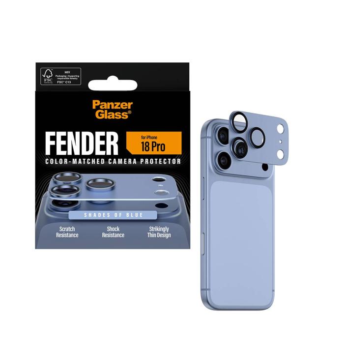 PanzerGlass ® Fender Camera Lens Protector Shades of Blue iPhone 18 Pro Protection d'écran transparent 1 pièce(s) — image 5 sur 12