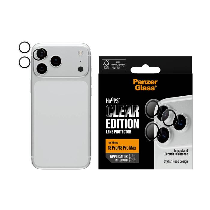 PanzerGlass ® Hoops® Camera Lens Protector Transparent iPhone 18 Pro | 18 Pro Max Protection d'écran transparent 1 pièce(s) — image 8 sur 12
