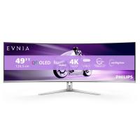Philips Evnia 8000 49M2C8900L/00 écran plat de PC 124,2 cm (48.9'') 5120 x 1440 pixels Dual QHD QD-OLED Blanc