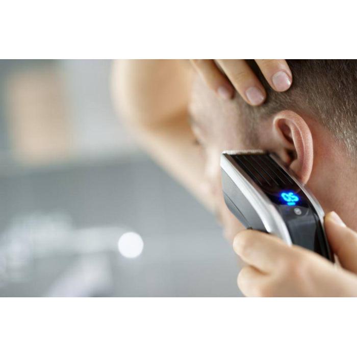 Philips HAIRCLIPPER Series 9000 Tondeuse à cheveux, lames en titane, sabots motorisés — image 9 sur 33