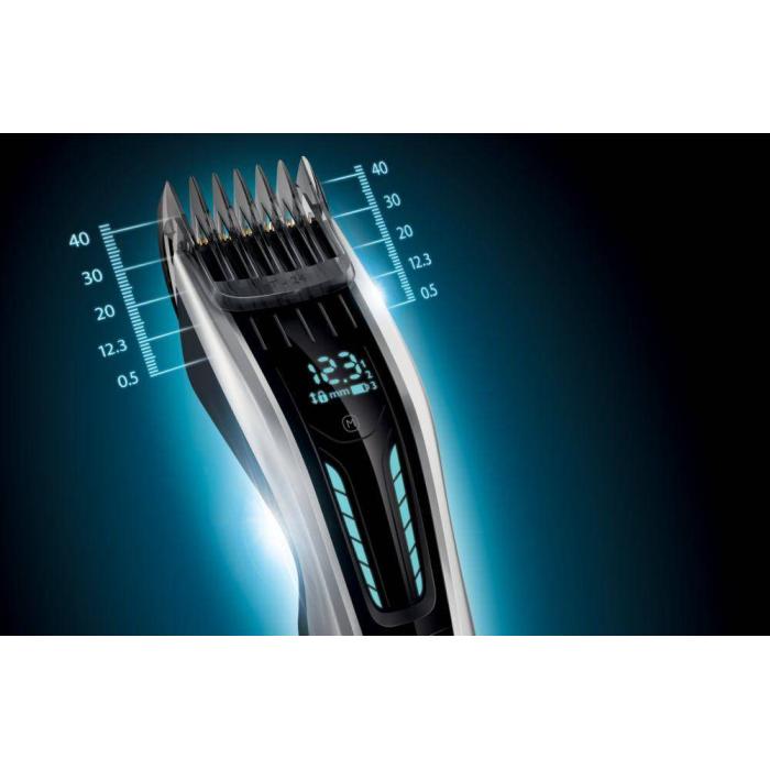 Philips HAIRCLIPPER Series 9000 Tondeuse à cheveux, lames en titane, sabots motorisés — image 16 sur 33