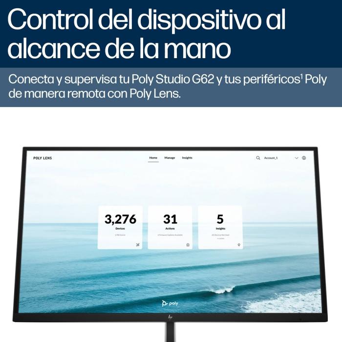 Poly Système de visioconférence Studio G62 avec kit de plaque de montage sans cordon d’alimentation TAA — image 22 sur 30