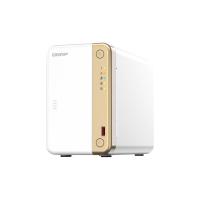 QNAP TS-262 NAS Tower Intel® Celeron® N4505 4 Go 0 To QNAP QTS Or, Blanc